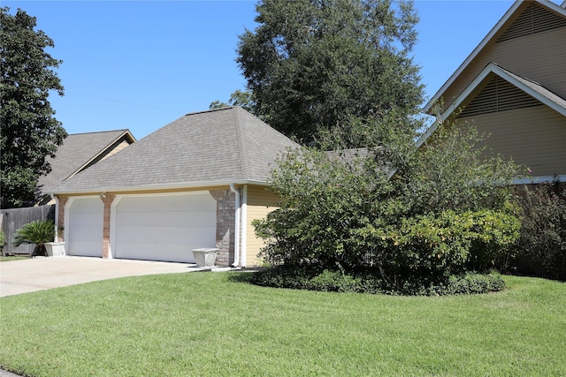 3003 Roseheath Ln, Houston, TX 77073 - view of front facade with a shingled roof, a garage, driveway, and stone siding