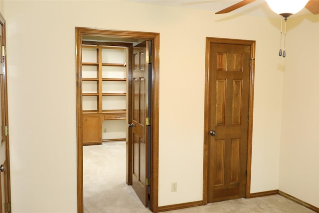 3003 Roseheath Ln, Houston, TX 77073 - hall featuring light carpet and baseboards