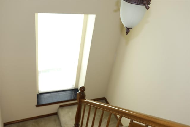3003 Roseheath Ln, Houston, TX 77073 - staircase with carpet floors and baseboards