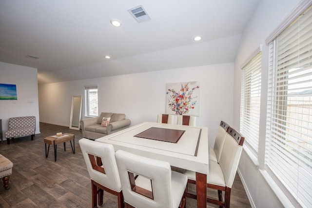 5126 Ternberry Forest Ln, Katy, TX 77449 - dining space with dark wood finished floors, baseboards, and recessed lighting