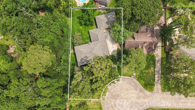 1003 Romaine Ln, Houston, TX 77090 - view of property location featuring property parcel outlined