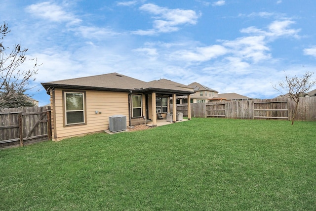 22619 Bellwick Ridge Ln, Katy, TX 77449 - back of house with a patio area and central AC