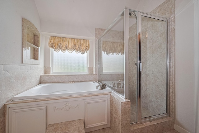 14202 Valley Bend Ct, Sugar Land, TX 77498 - bathroom featuring a bath and a shower stall