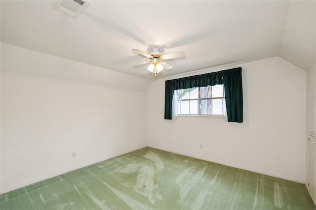 6211 Darby Way, Spring, TX 77389 - spare room with lofted ceiling, carpet flooring, and ceiling fan
