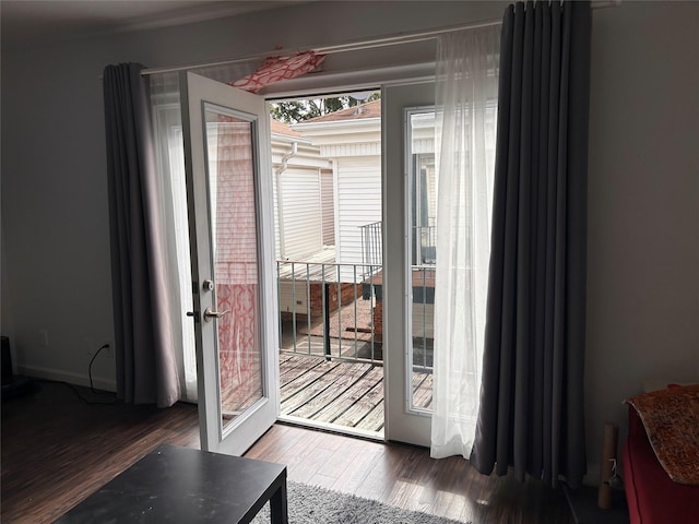 3400 Timmons Ln Unit 30, Houston, TX 77027 - doorway to outside featuring wood finished floors