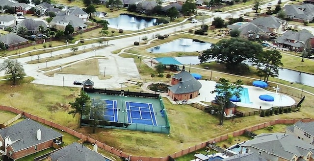 9103 Lacombe Ln, Tomball, TX 77375 - aerial view of property's location with nearby suburban area and a nearby body of water