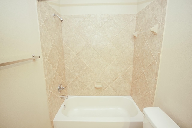 14110 Green Thicket Dr, Pearland, TX 77584 - bathroom with toilet and shower / washtub combination