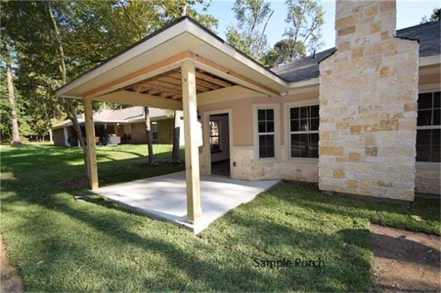 1805 Rollingwood Dr, Huntsville, TX 77340 - view of patio / terrace