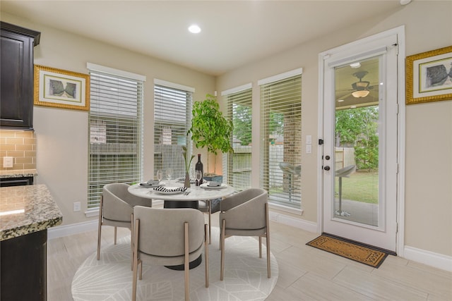 16815 Bornish Hill Ct, Humble, TX 77346 - dining space with baseboards and recessed lighting