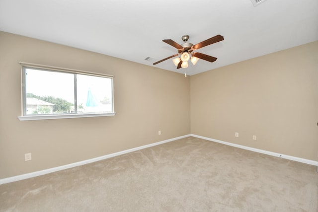 20902 Montana Bend Ln, Cypress, TX 77433 - unfurnished room featuring baseboards, light carpet, and ceiling fan