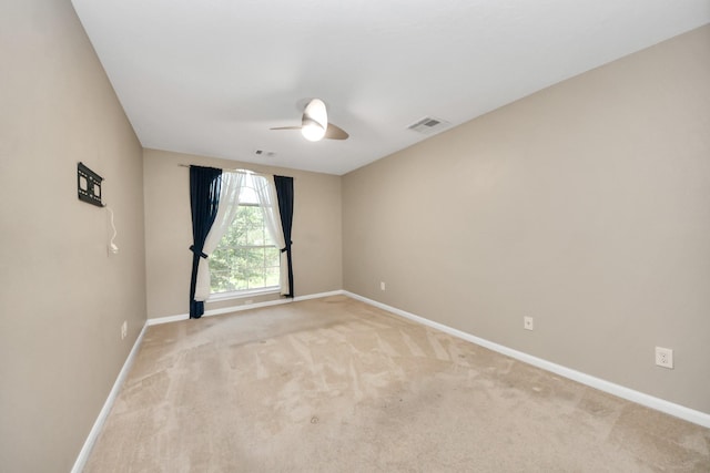 20902 Montana Bend Ln, Cypress, TX 77433 - unfurnished room featuring ceiling fan, baseboards, and light colored carpet