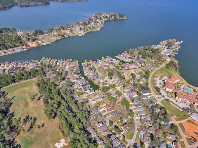 115 Clear Water St W, Montgomery, TX 77356 - aerial view of property's location with nearby suburban area and a nearby body of water