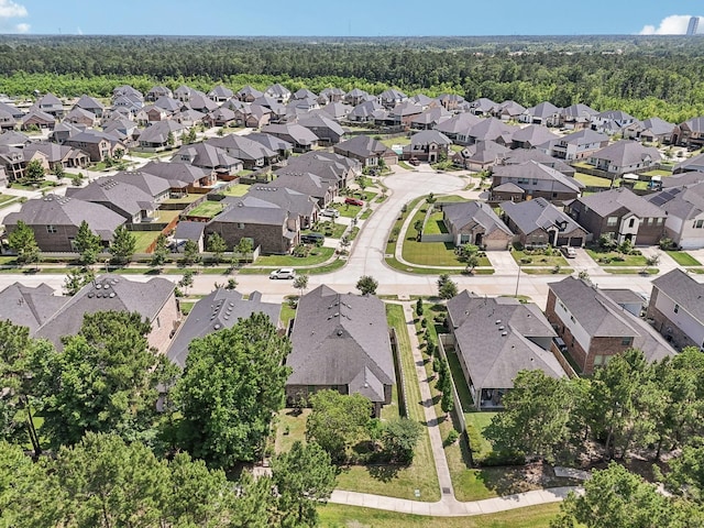10029 Red Beadtree Pl, Conroe, TX 77385 - view of property location with nearby suburban area and a heavily wooded area