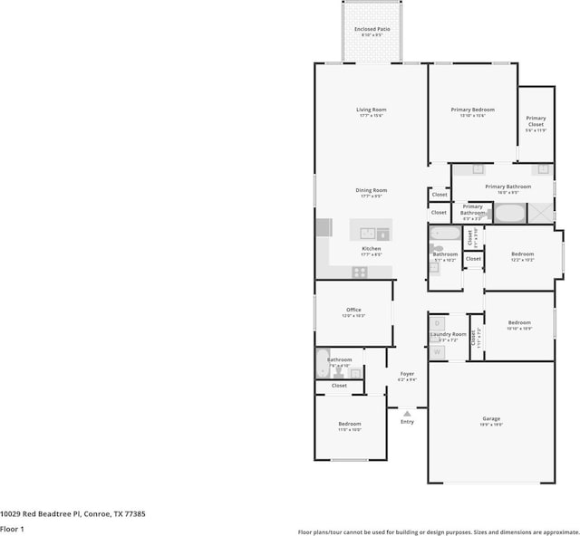 10029 Red Beadtree Pl, Conroe, TX 77385 - view of room layout