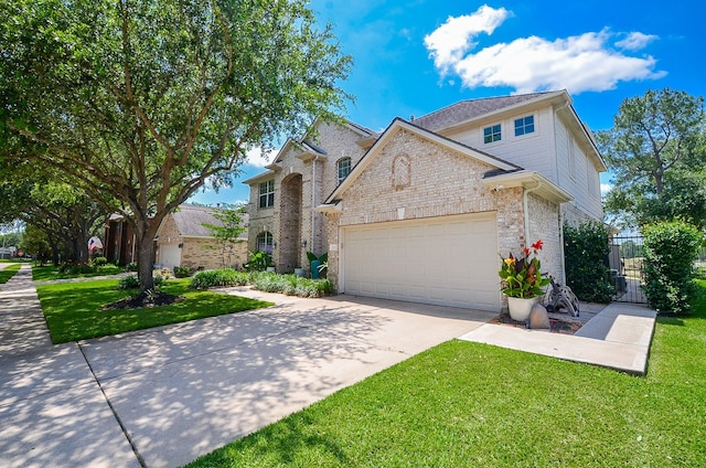 24511 Pelican Hill Dr, Katy, TX 77494 - view of front of house featuring concrete driveway, a garage, and brick siding