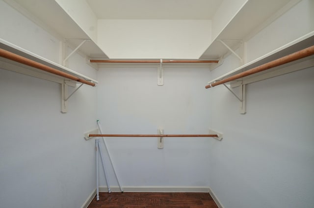 17719 Creek Bluff Ln, Cypress, TX 77433 - walk in closet featuring dark wood finished floors