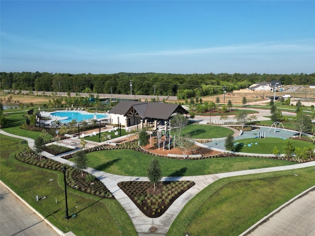 19253 Hazel Firs Ct, Magnolia, TX 77355 - bird's eye view of a pool