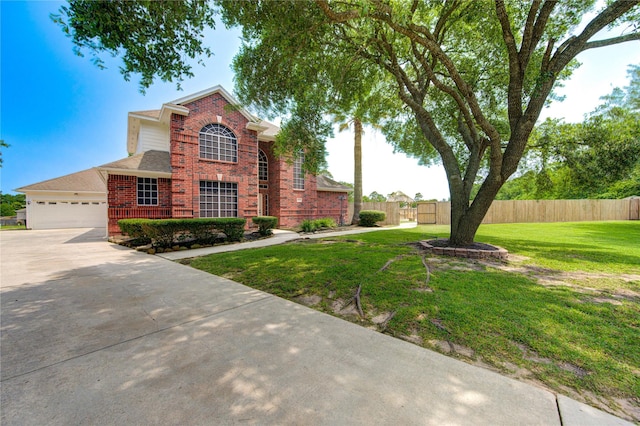 16727 Camber Ct, Crosby, TX 77532 - traditional home with brick siding, driveway, and a garage