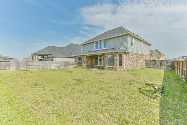 19303 Belmont Stakes Way, Tomball, TX 77377 - back of property with brick siding