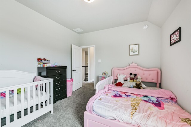 19303 Belmont Stakes Way, Tomball, TX 77377 - bedroom with carpet and vaulted ceiling
