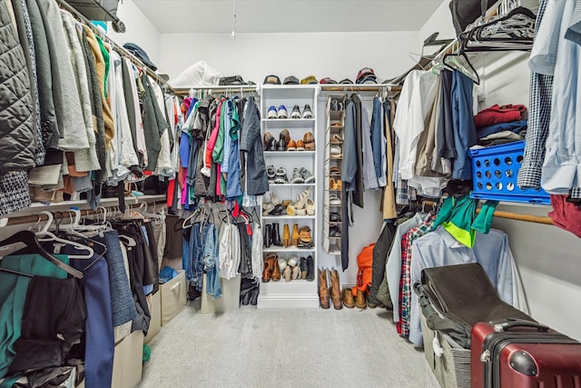 6123 Stillman St, Houston, TX 77007 - walk in closet featuring carpet flooring