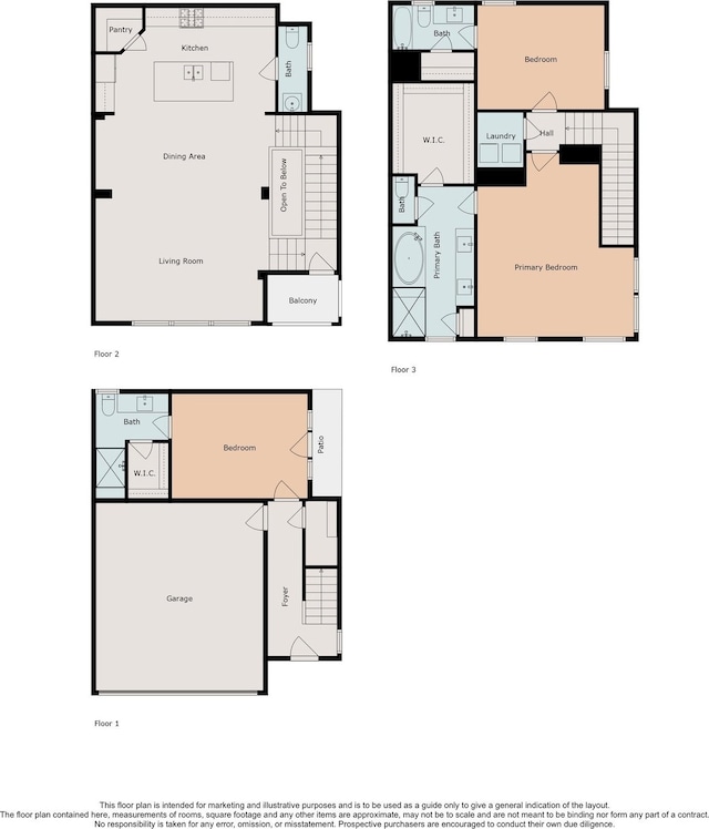 6123 Stillman St, Houston, TX 77007 - floor plan / room layout