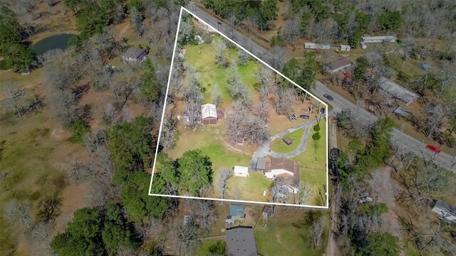 12857 Fm 1485th Rd, Conroe, TX 77306 - aerial view of property's location with property boundaries highlighted