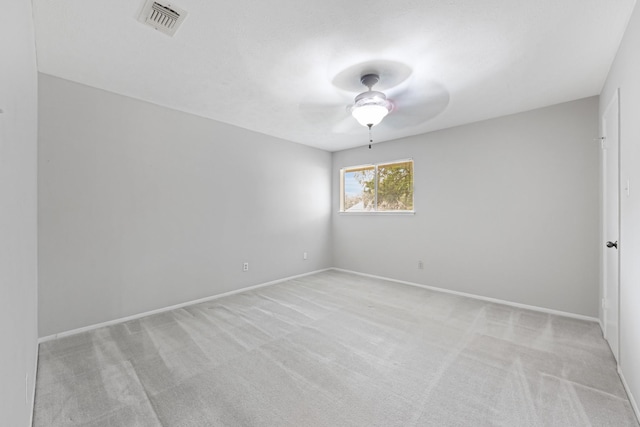 15735 Mesa Gardens Dr, Houston, TX 77095 - empty room featuring a ceiling fan, light colored carpet, and baseboards