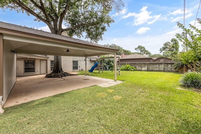 15735 Mesa Gardens Dr, Houston, TX 77095 - view of yard with a playground and a patio