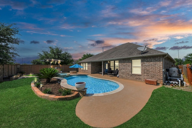5131 Kingship Ct, Katy, TX 77493 - view of pool with a patio and a pool with connected hot tub