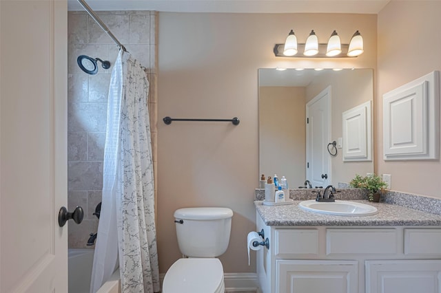 1623 Whitfield St, Sugar Land, TX 77479 - full bathroom with vanity, toilet, and shower / tub combo