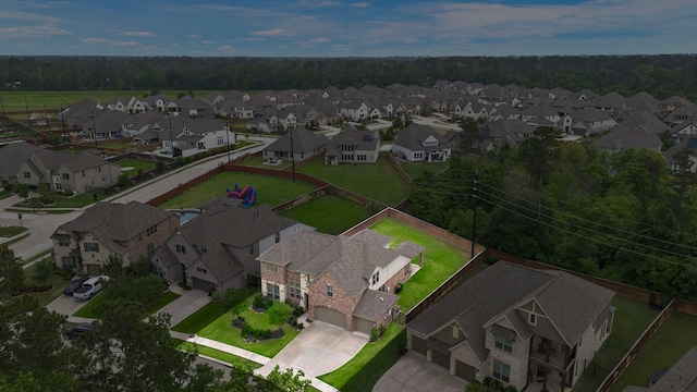 8211 Barristan Bluffs Ct, Magnolia, TX 77354 - aerial perspective of suburban area featuring a heavily wooded area
