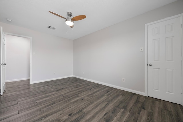 6902 White Ash Ln, Baytown, TX 77521 - spare room with ceiling fan, wood finished floors, and baseboards