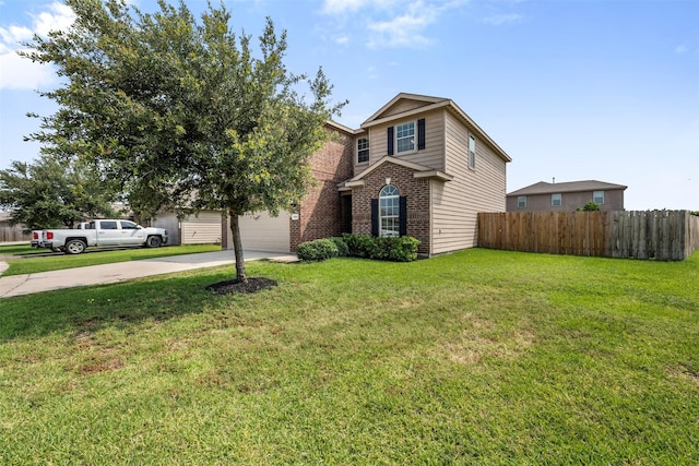 6902 White Ash Ln, Baytown, TX 77521 - traditional-style home with brick siding and driveway
