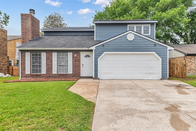 15830 Pipers View Dr, Houston, TX 77598 - view of front of property with brick siding, driveway, an attached garage, and roof with shingles