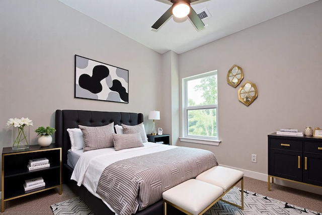 7911 Carver Rd, Houston, TX 77088 - bedroom featuring light colored carpet and a ceiling fan