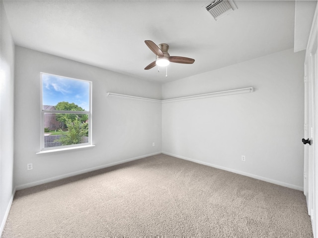 426 N Lindbergh Ct, Baytown, TX 77521 - empty room featuring ceiling fan, carpet, and baseboards