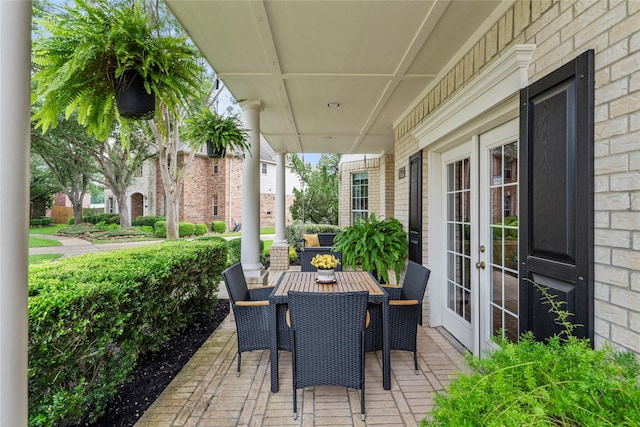 3707 Doyle Ct, Missouri City, TX 77459 - view of patio / terrace with french doors
