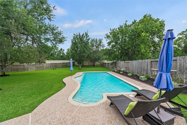 3707 Doyle Ct, Missouri City, TX 77459 - view of swimming pool with view of scattered trees
