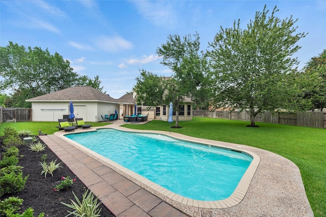 3707 Doyle Ct, Missouri City, TX 77459 - view of pool featuring an outdoor hangout area and a patio area