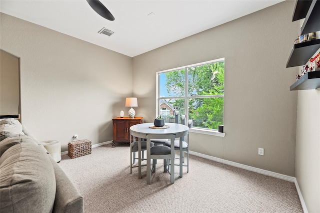 3707 Doyle Ct, Missouri City, TX 77459 - dining area featuring light carpet and baseboards