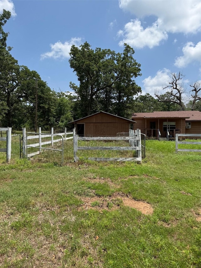 7719 County Road 233, Centerville, TX 75833 - view of yard featuring an exterior structure and an outdoor structure