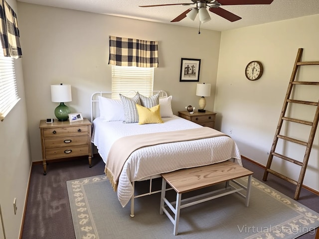 7719 County Road 233, Centerville, TX 75833 - bedroom with baseboards and a ceiling fan
