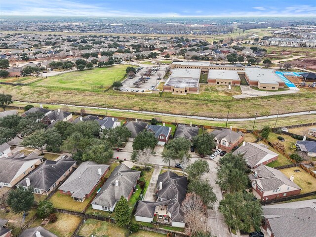 7427 Pony Crk, Missouri City, TX 77459 - aerial overview of property's location with nearby suburban area