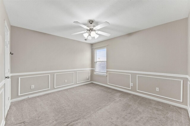 7427 Pony Crk, Missouri City, TX 77459 - carpeted empty room with ceiling fan
