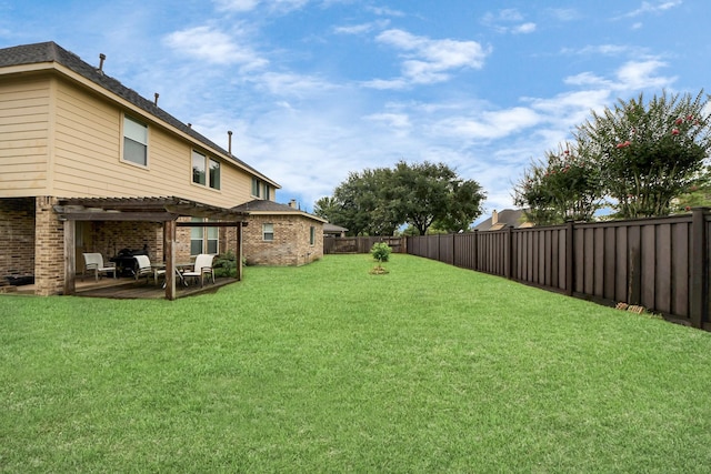 3922 Crestwind Ln, Richmond, TX 77407 - view of yard with a pergola and a patio
