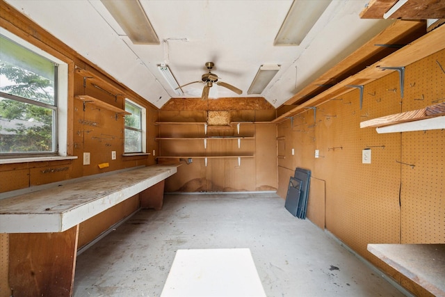 8721 Greiner Dr, Houston, TX 77080 - storage room featuring ceiling fan