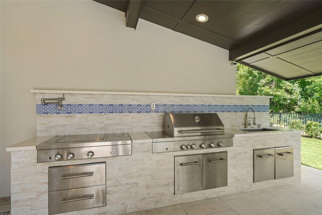 2314 Red Fox Dr, Missouri City, TX 77459 - view of patio / terrace with a sink