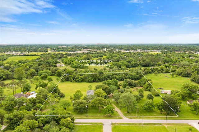 3225 N Jackson St, Santa Fe, TX 77517 - aerial overview of property's location with property boundaries highlighted