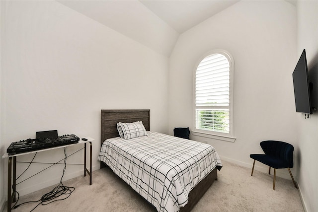 23619 Bottlebrush Terrace Trl, Katy, TX 77493 - carpeted bedroom with baseboards and lofted ceiling